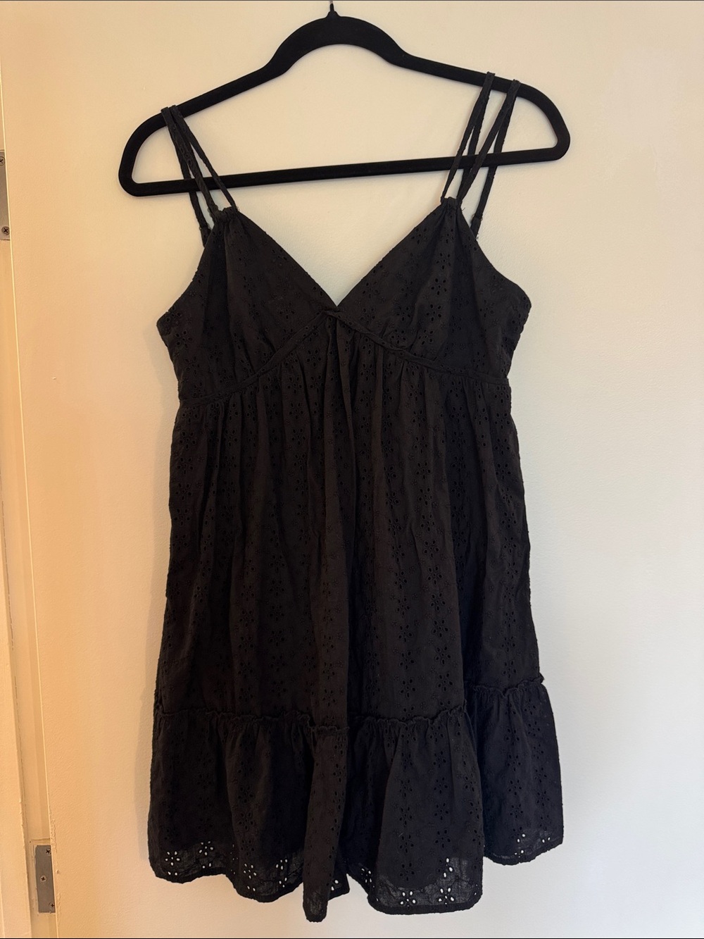 wild fable Black Eyelet Babydoll Chemise
